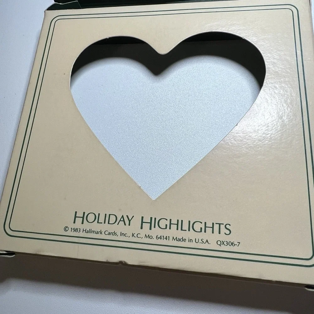1981 Hallmark Holiday‎ Highlights Acrylic Christmas Ornament The Gift of Love
